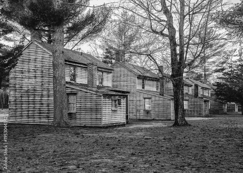 Batsto Village Worker Houses in Winter | Historic New Jersey