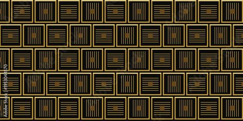 Premium Golden Boutique Square Frame Abstract Background