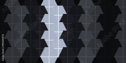 Symmetrical Obsidian and Liquid Chrome Hexagonal Woven Pattern Background