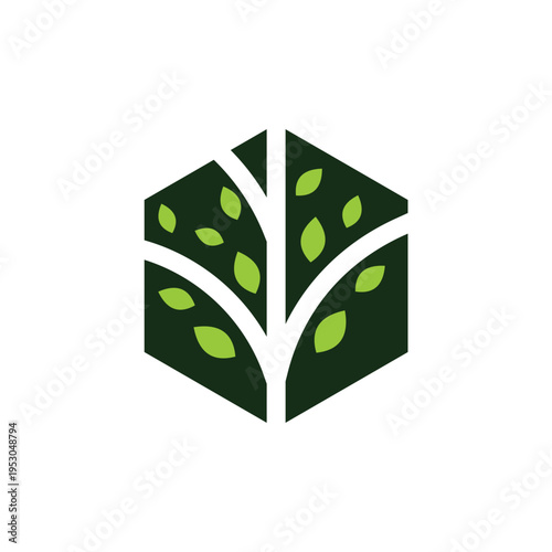 Tree logo design template illustration vector