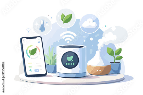 Quality kawaii home simple shapes simple generation image system vector icon monitoring smart