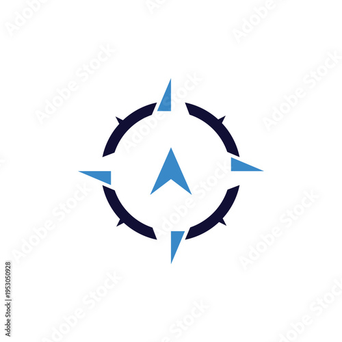 compass logo design template vector illustration