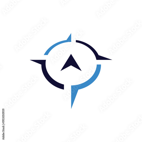 compass logo design template vector illustration