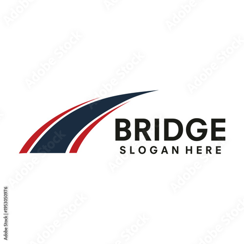 bridge icon logo vector template illustration design