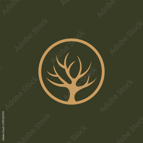 tree logo design template vector illustration