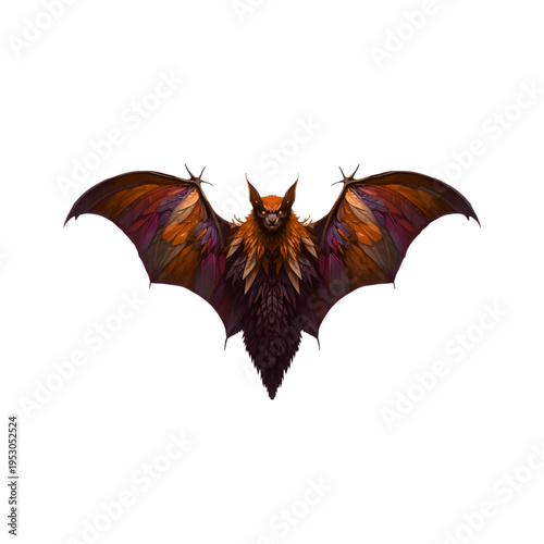 bat isolated on white background