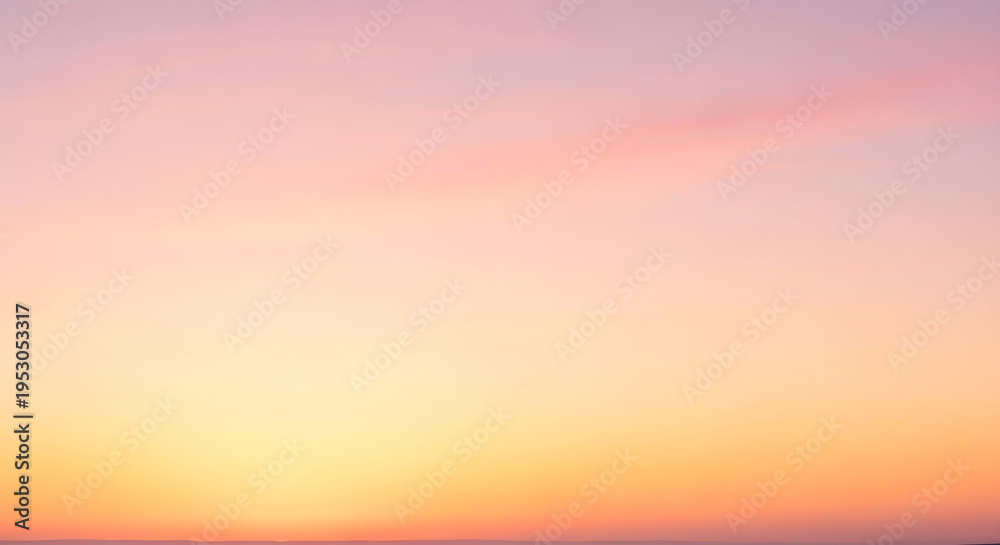 Obraz premium Vibrant sunset with warm hues of orange and pink gradient