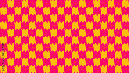 Abstract Geometric Pattern in Pink and Gold