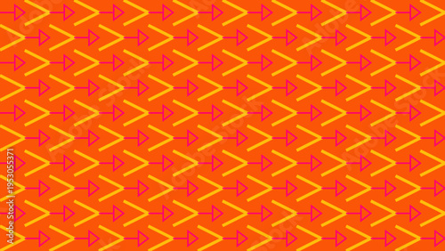 Bright Orange Arrow Pattern Background