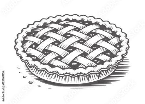 lattice pie with filling food dessert