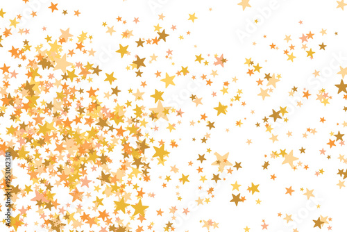 Bright Color stars confetti background. Splash effect banner. Vector abstract illustration with blurred drops of rain for wallpaper, wrapping paper, backdrop, poster, decorative designs.