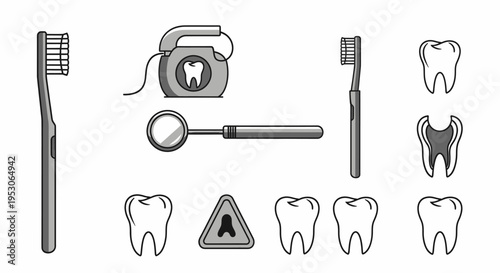 Dentistry oral hygiene and dental care for preventative health with dentist examining patient s teeth using tools in a modern clinic Equipment instruments and procedures with professional dental