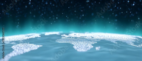 Digital map of a payments network linking global regions