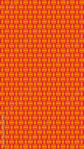 Abstract Orange Patterned Background Texture