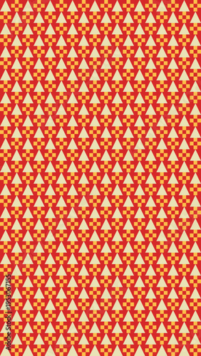 Abstract Red and Gold Pattern Background