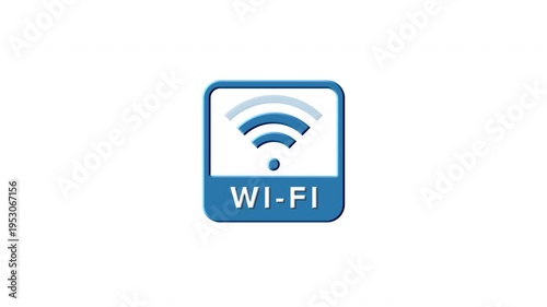 WiFi Signal Icon Loop (Alpha Channel)