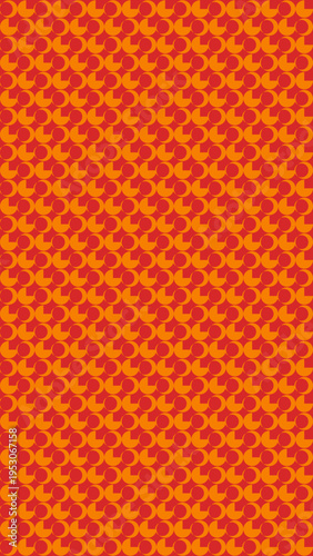 Abstract Pattern with Repeating Heart Shapes