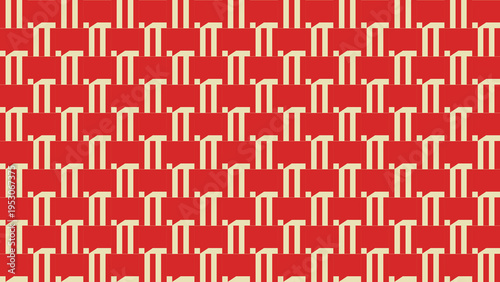 Red and Beige Woven Pattern Background