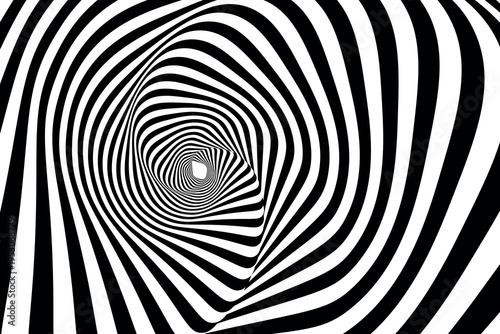 Swirl hypnotic color wave pattern. Monochrome abstract background. Vector flat geometric illustration.Template design for banner, website, template, leaflet, brochure, poster.