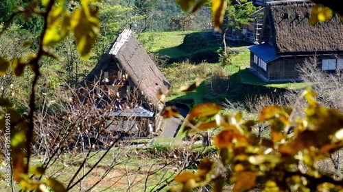 Wallpaper Mural 五箇山合掌造り集落相倉　世界遺産新緑の季節 Torontodigital.ca