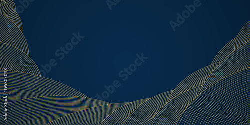 Simple modern background, banner with lines pattern. Empty blank with place for text, female vector template for design, flat outline poster.