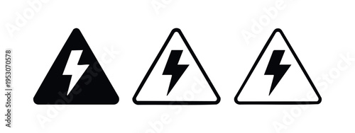 Electrical Hazard Warning Signs Collection