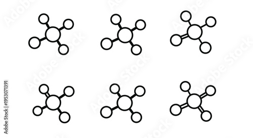 Molecular Structure Illustrations for Science Education and Research Concepts