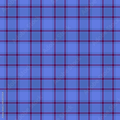 Scottish background vector plaid, handsome pattern seamless texture. Outside tartan fabric textile check in blue and pink colors.