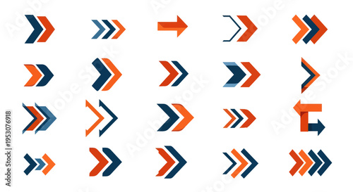 Collection of various arrow icons.