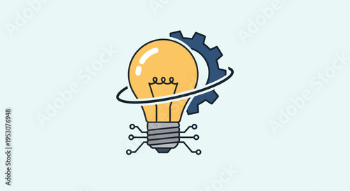 Innovative Light Bulb Idea Concept.