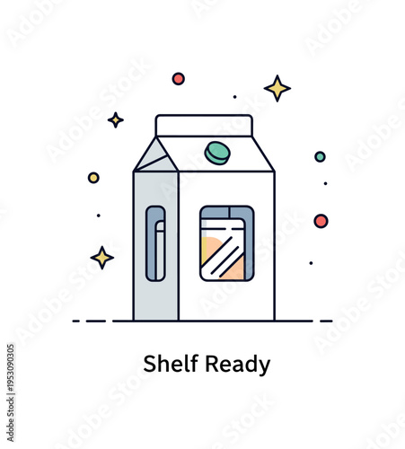 Retail shelf ready packaging centered on a standing carton with clear front window detail and subtle product hint inside, conveying transparency and consumer