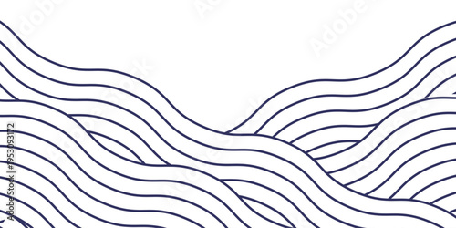 Japanese style ocean waves concept
