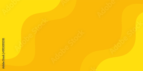 Liquid abstract waves shapes on yellow background design.