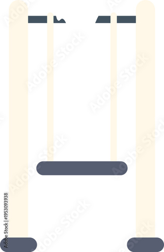 Broken swing set symbolizing loss of childhood, abandonment, and past play