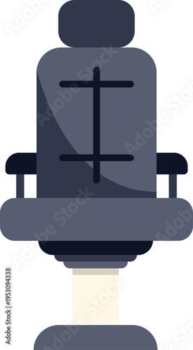 Barber chair providing comfortable seating for grooming services