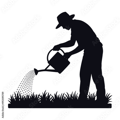 Silhouette of a businessman sitting with a suitcase and bag at the airport during a journey