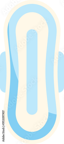 Sanitary pad representing feminine hygiene and period care products