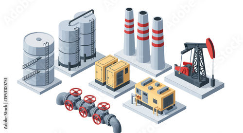 Industrial Oil and Gas Production Equipment Collection.