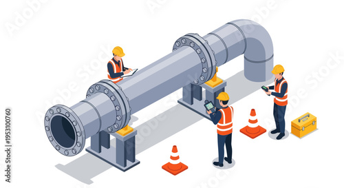 Industrial Pipeline Construction and Maintenance by Skilled Workers.