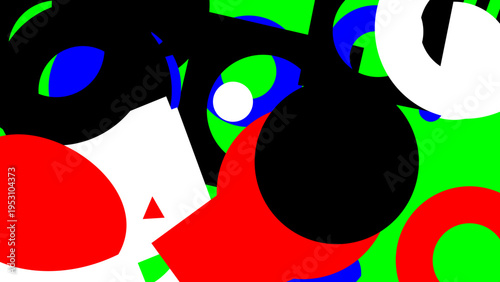 Abstract Composition with Geometric Shapes vector background