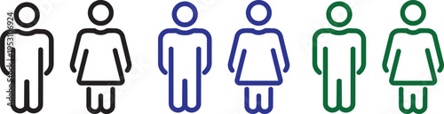 Human Icons: A simple visual representation using a series of stylized human figures to indicate diversity and inclusion. Perfect for presentations, websites, and any project related to people.