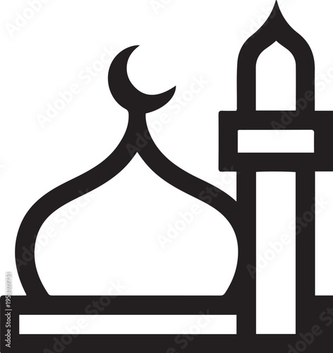 business man with trophy. Business concept of success. black icon drawing vector