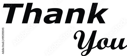 A simple thank you message