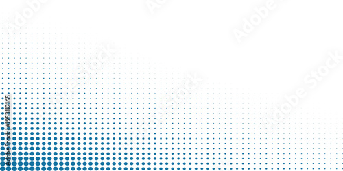 Blue Gradient Color Vector Transparent Halftone Background Modern Crossed Dots Pattern