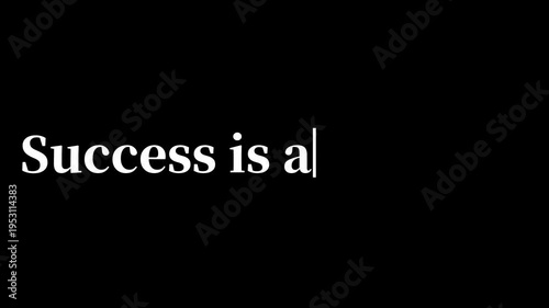 A motivational video about a person achieving success with a mindset