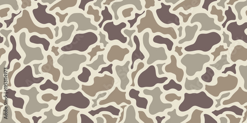 Vector duck hunter camouflage pattern, hunting camo