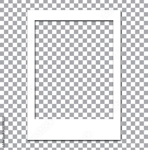 Polaroid Frame : An empty polaroid frame with a classic design, ready to capture and display cherished memories.