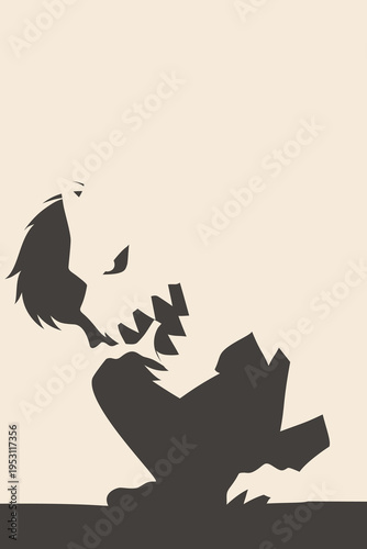 Child, scared child, dysfunctional family, shout, noise, trauma, childhood, fear, authority, pain, darkness