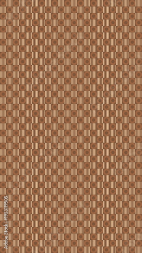 Wallpaper Mural Brown Checkerboard Pattern Background vector background Torontodigital.ca