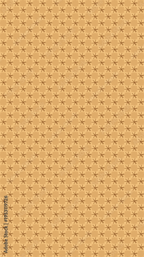 Fototapeta premium Seamless Star Pattern on Tan Background vector background